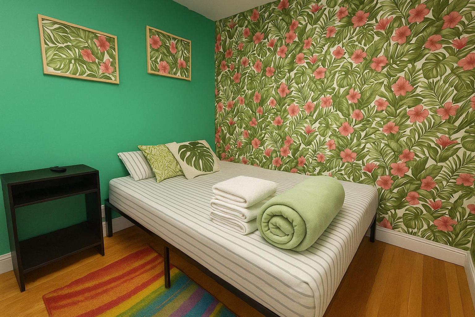 Tropical Comfort Room In Harlem Cozy Stay With Snacks & Style New York Dış mekan fotoğraf