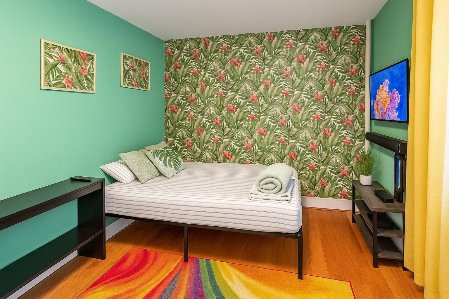 Tropical Comfort Room In Harlem Cozy Stay With Snacks & Style New York Dış mekan fotoğraf